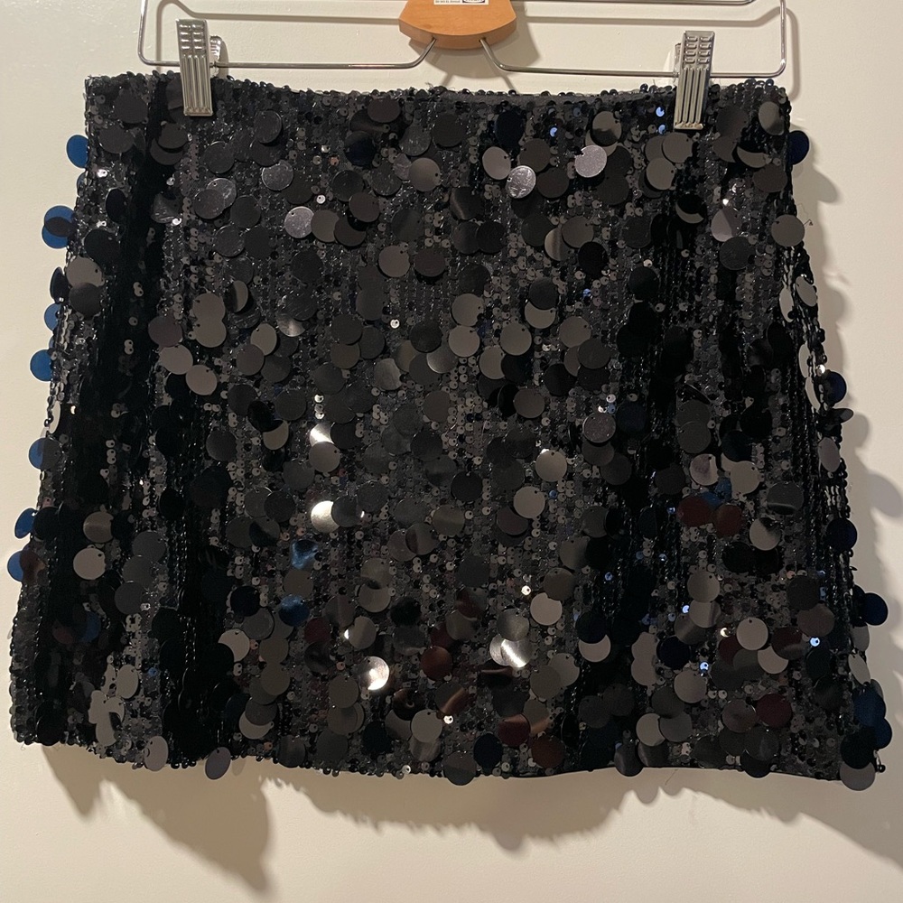 Sequin Black Skirt